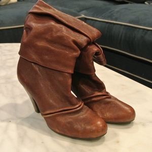 Jessica Simpson Leather Mid Boot Calf Boot